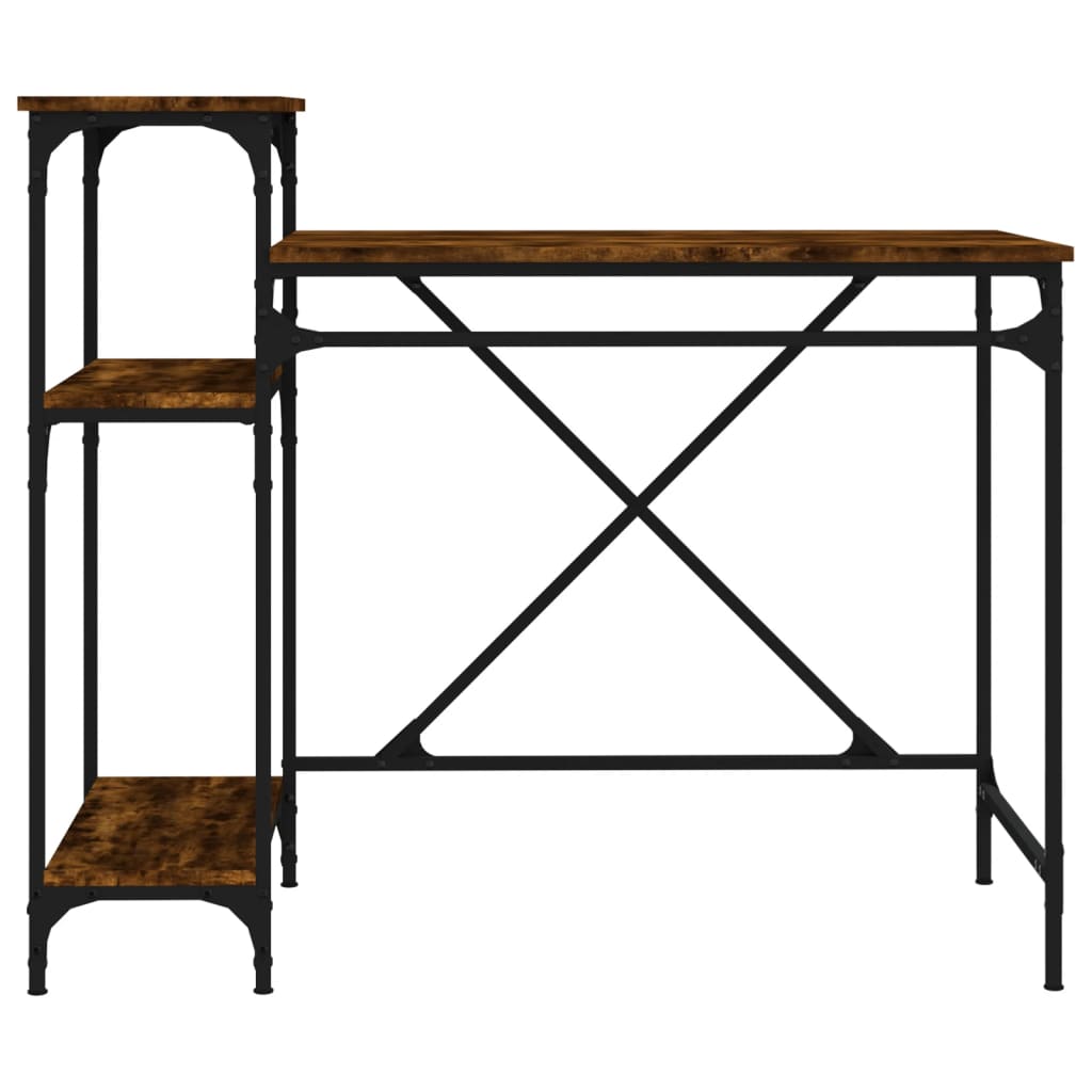 Schreibtisch mit Regal Sonoma-Eiche 135x50x90 cm Holzwerkstoff