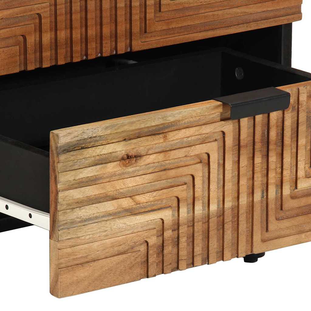 Bettschrank Braun 50 x 33 x 62 cm Massivholz Akazie