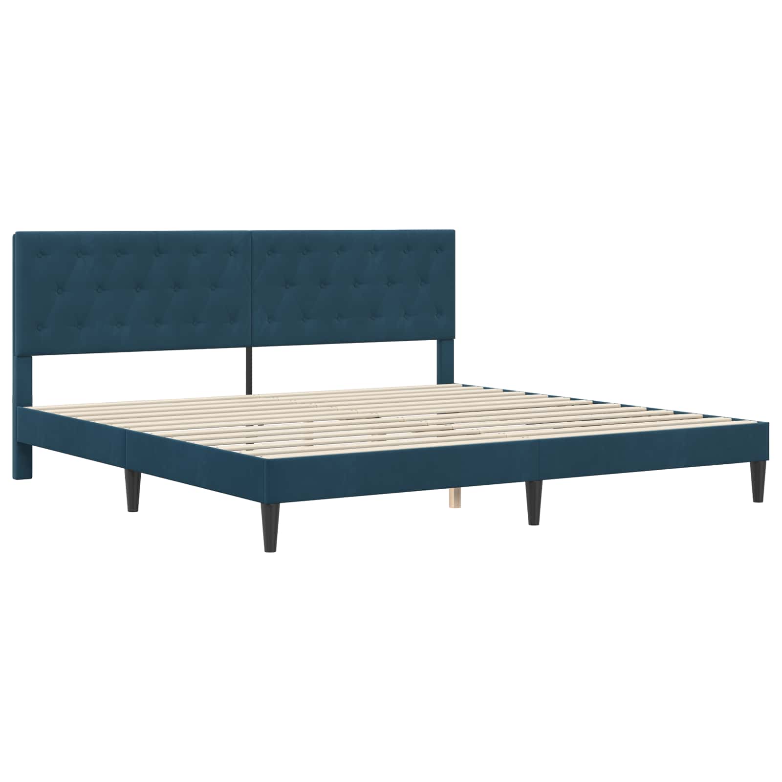 Bettgestell mit Matratze mit Kopfteil Hellgrau 80 x 200 cm Samt