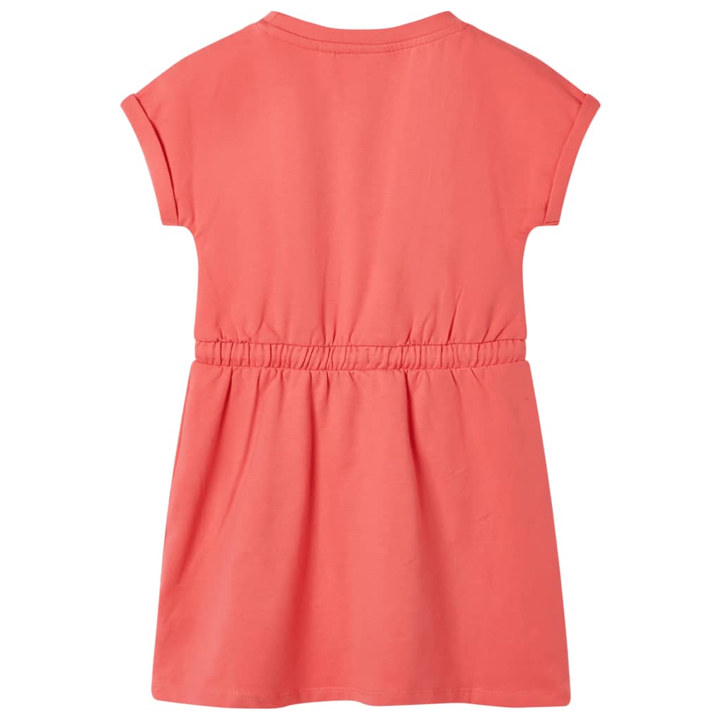 Kinderkleid mit Kordelzug Hellrosa 104