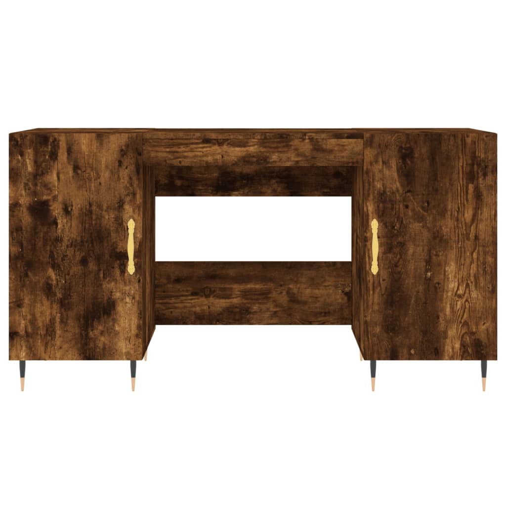 Schreibtisch Betongrau 140x50x75 cm Holzwerkstoff