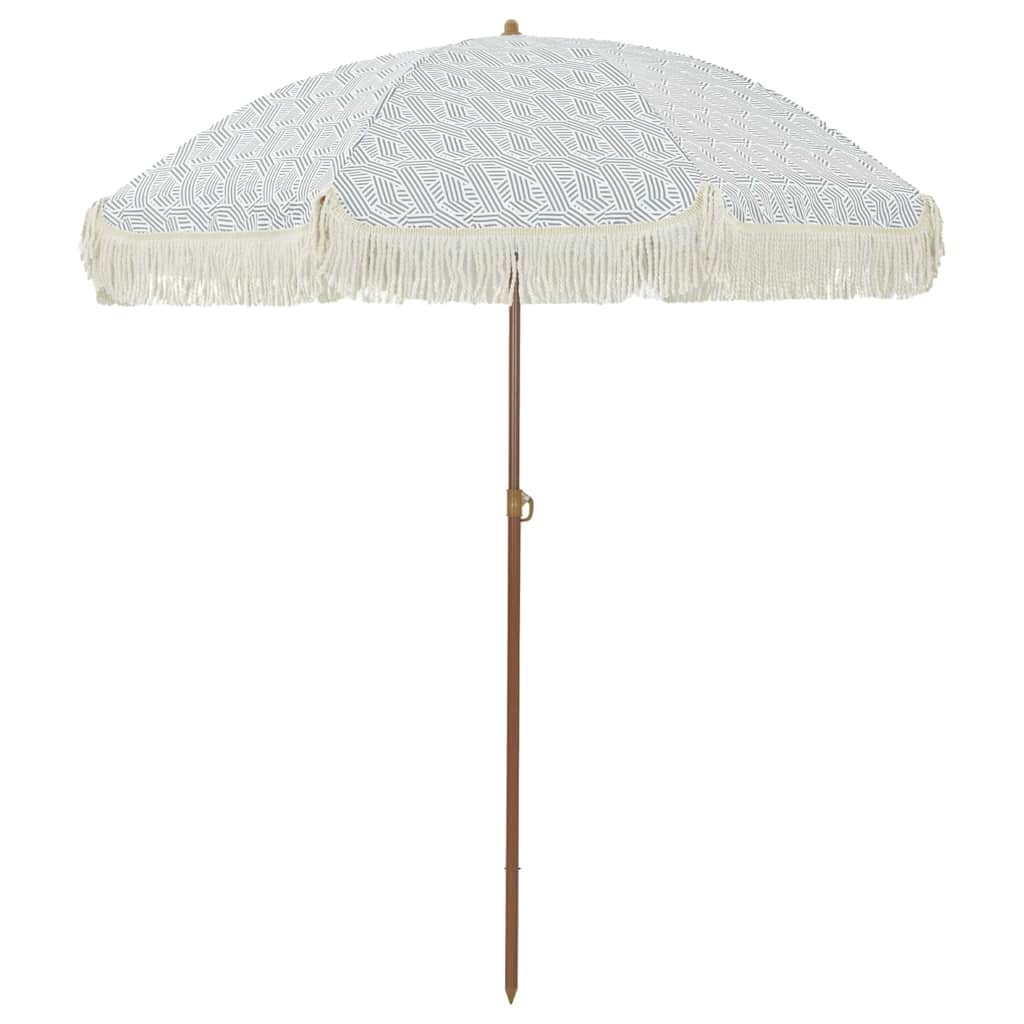 Strandparasol Gelb und Weiß 160 x 160 x 196 cm