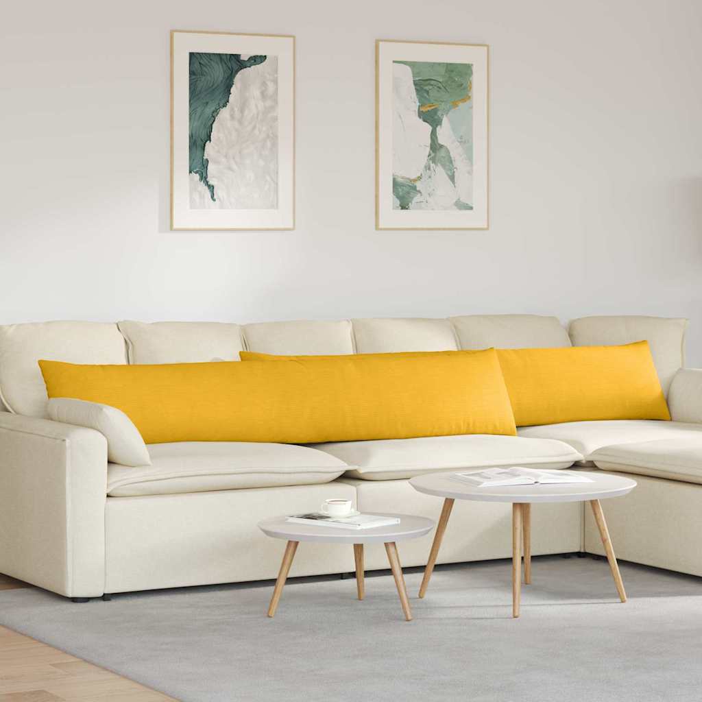 Sofakissen 2 Stück Hellgrau 50 x 30 cm Cordstoff