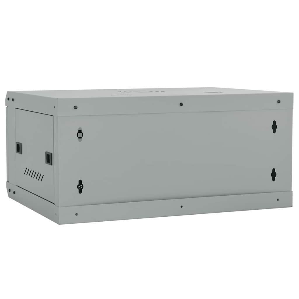 Netzwerkschrank mit Speicher Grau 60 x 45 x 28 cm Stahl