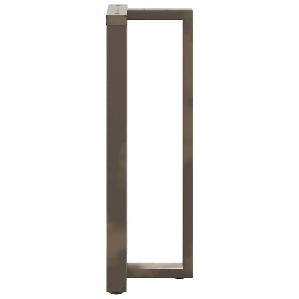 Couchtischbeine T-Form 2 Stk. Schwarz 30x25x(30-31) cm Stahl