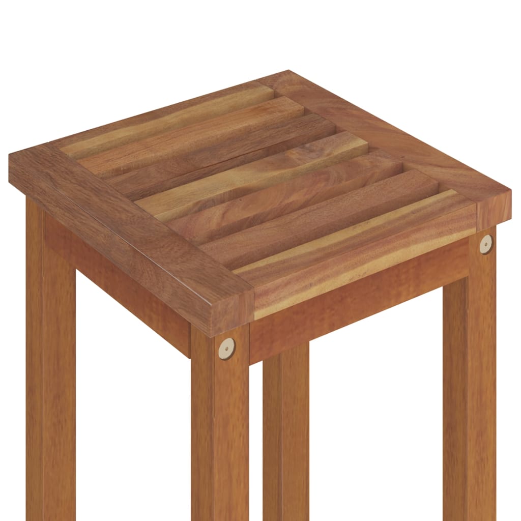 Barhocker 2 Stk. Massivholz Akazie