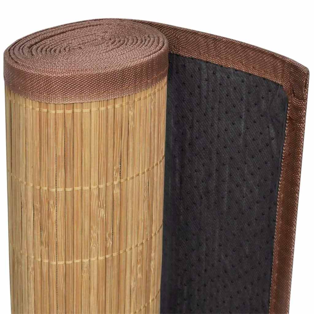 Teppich Bambus 100 x 160 cm Natur