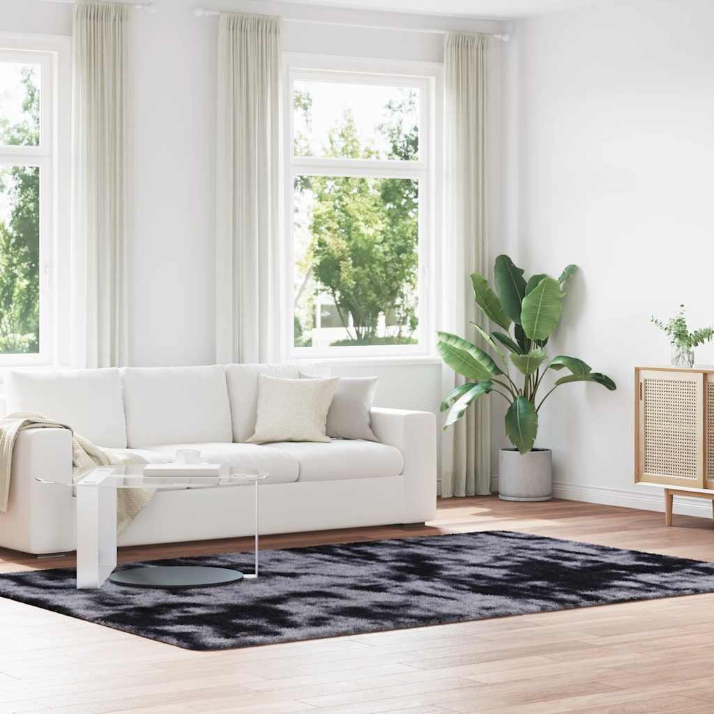 Teppich Shaggy Hochflor NAVARRA Beige 60x100 cm Polyester