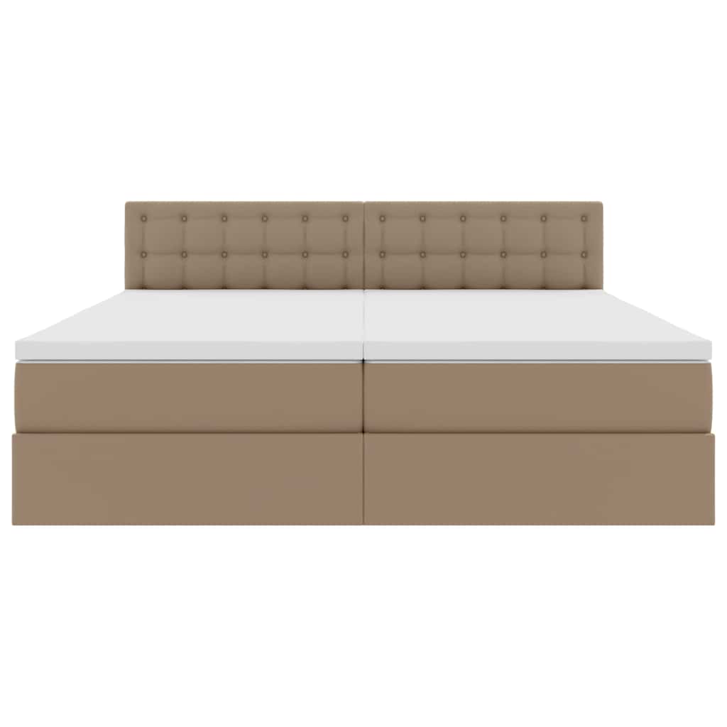Bett mit Stauraum und LED Schwarz 180 x 200 cm Kunstleder