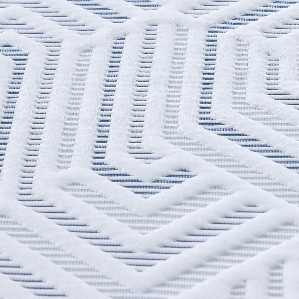 Matratzenauflage Weiß 70 x 200 cm Jacquard-Stoff