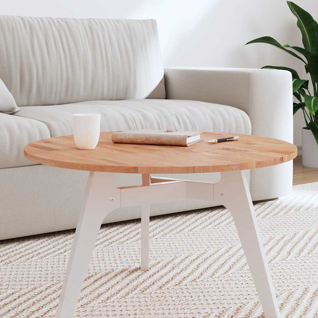 Tischplatte Ø30x1,5 cm Rund Massivholz Buche