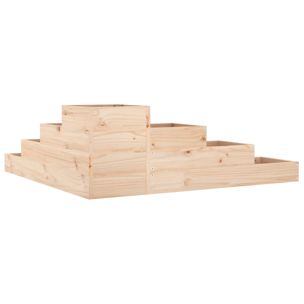 Pflanzentreppe 4 Stufen 80,5x79x36 cm Massivholz Kiefer