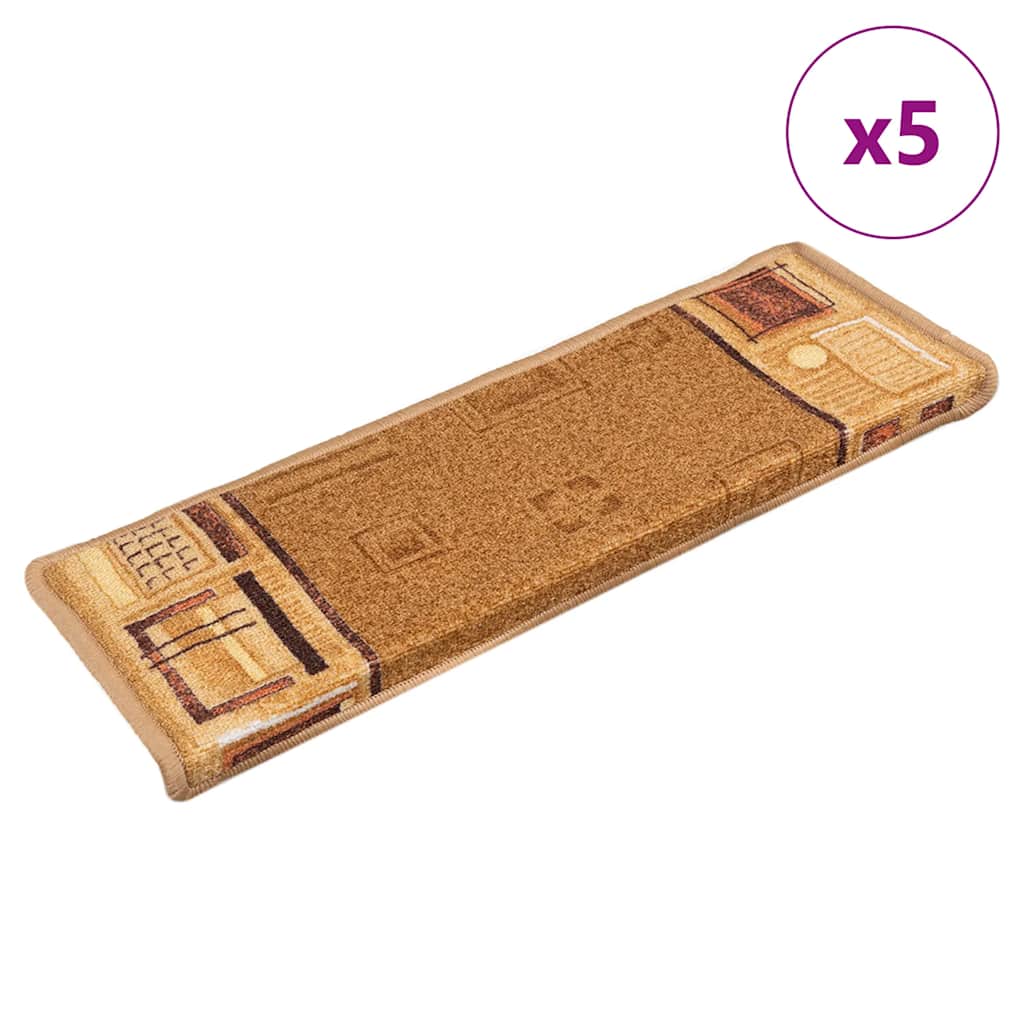 Stufenmatten Selbstklebend 5 Stk. 65x21x4 cm Rot