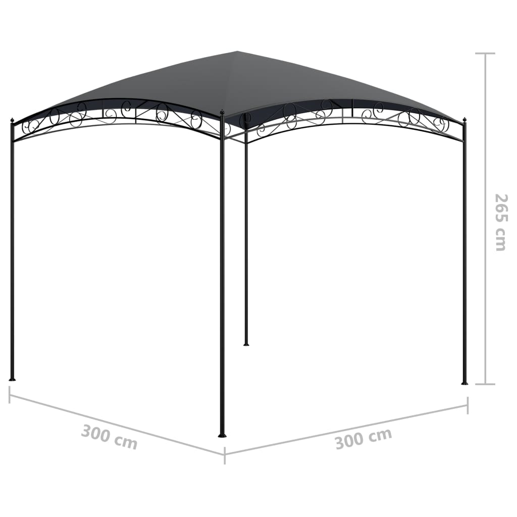 Pavillon 3x3x2,65 m Creme 180 g/m²