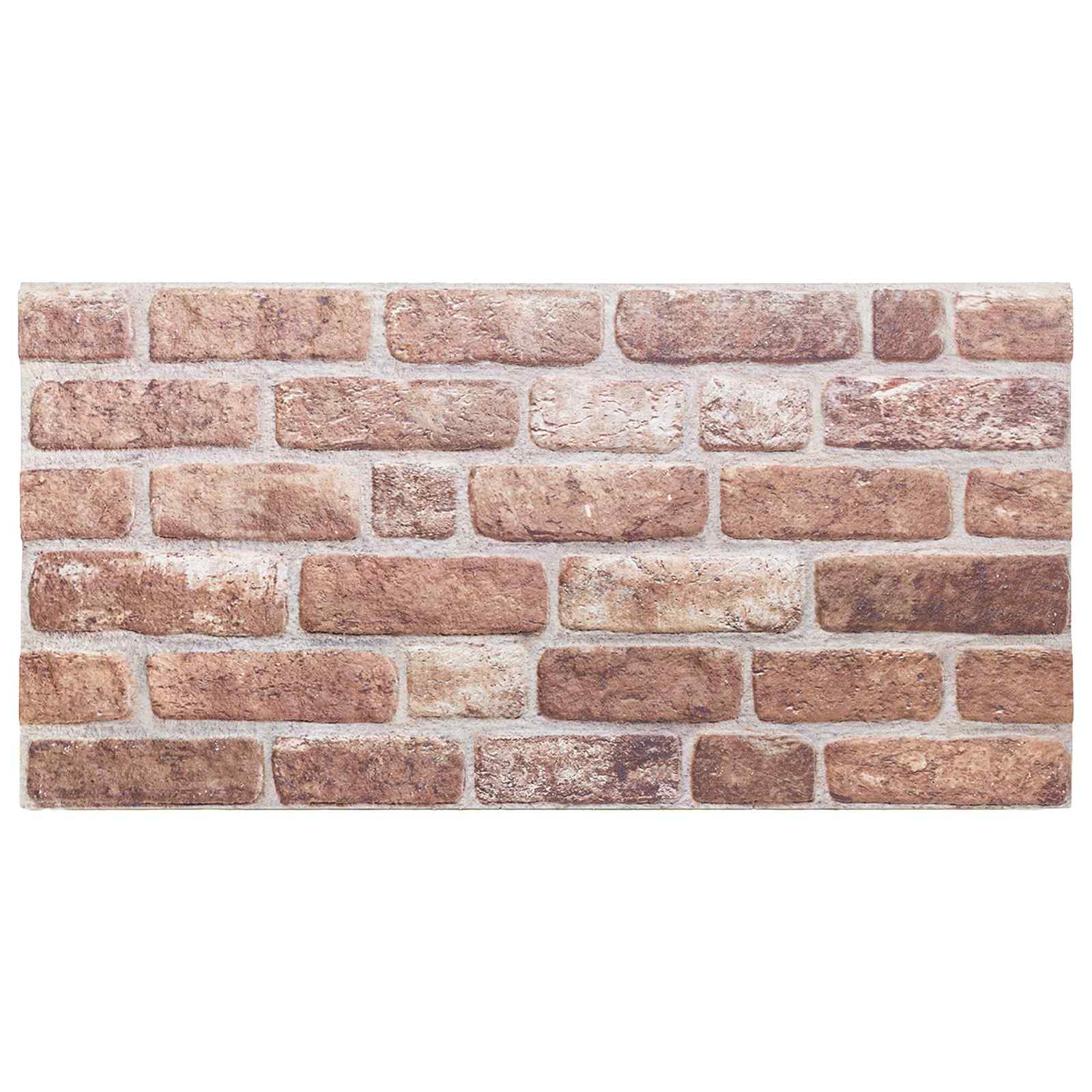 Wandpaneele 10 pcs Ziegel 100 x 50 cm EPS-Schaum