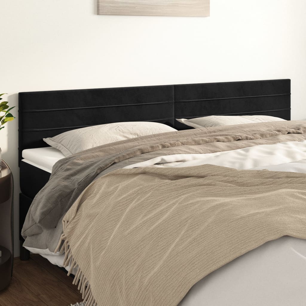 Kopfteil Hellgrau 80x5x118/128 cm Samt