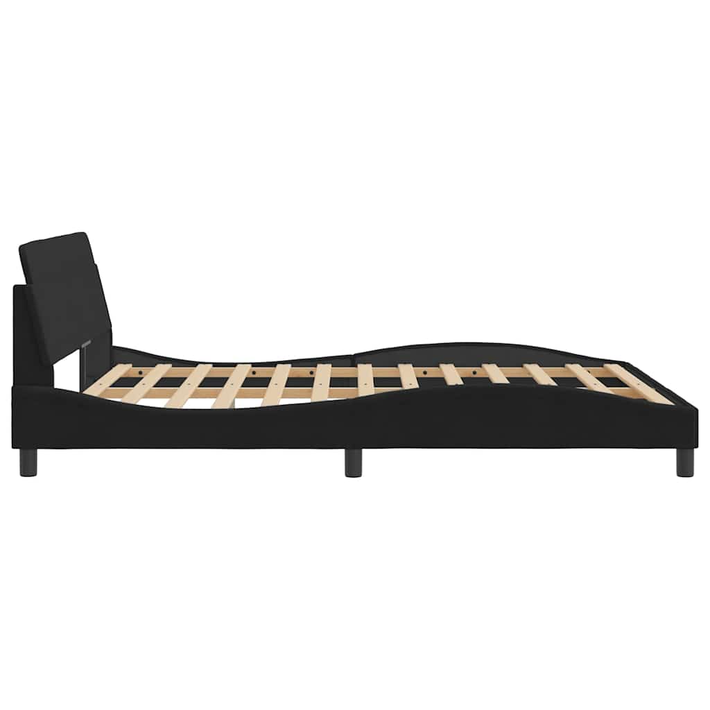 Bettgestell "Dover" Hellgrau 80x200 cm Samt