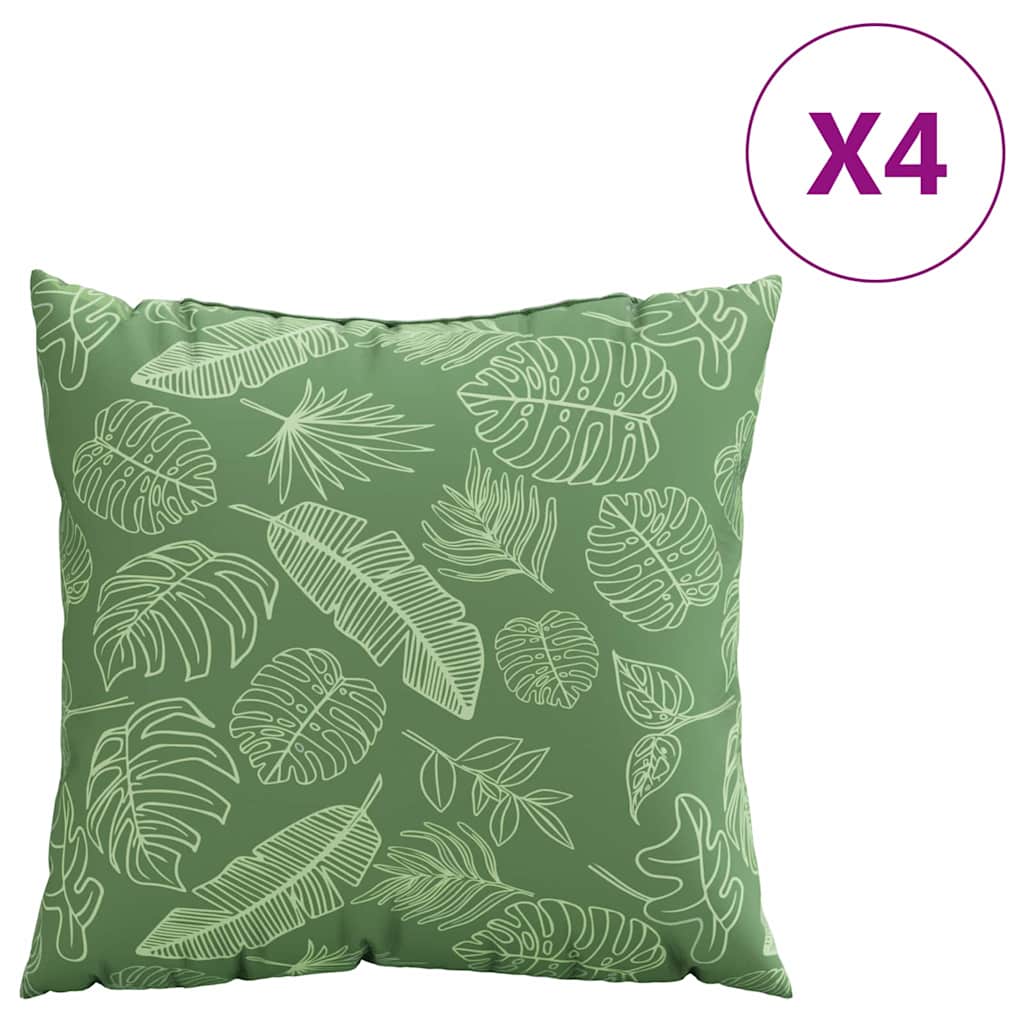 Zierkissen 4 Stk. Creme 60x60 cm Stoff