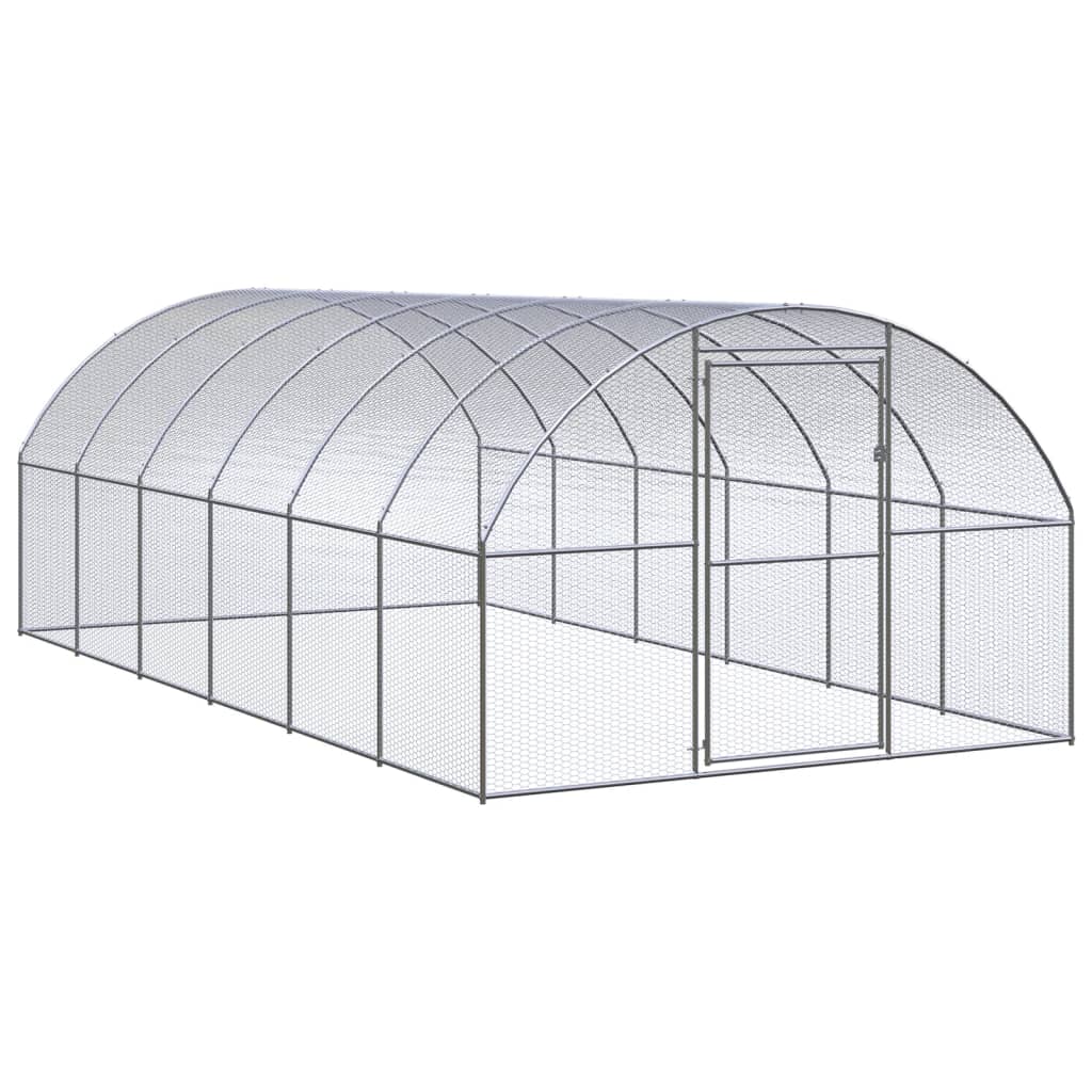 Outdoor-Hühnerstall 3x2x2 m Verzinkter Stahl
