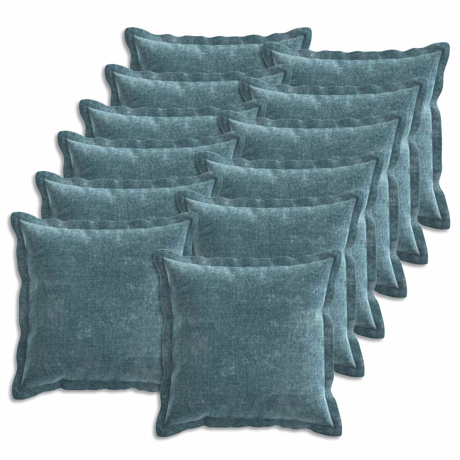 Kissenbezug 2 Stk. HOUTEN Dunkelgrau 30 x 30 cm Chenille-Stoff