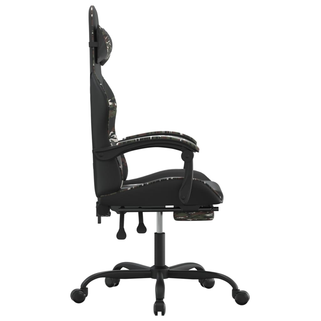 Gaming-Stuhl Drehbar Schwarz und Rot Kunstleder