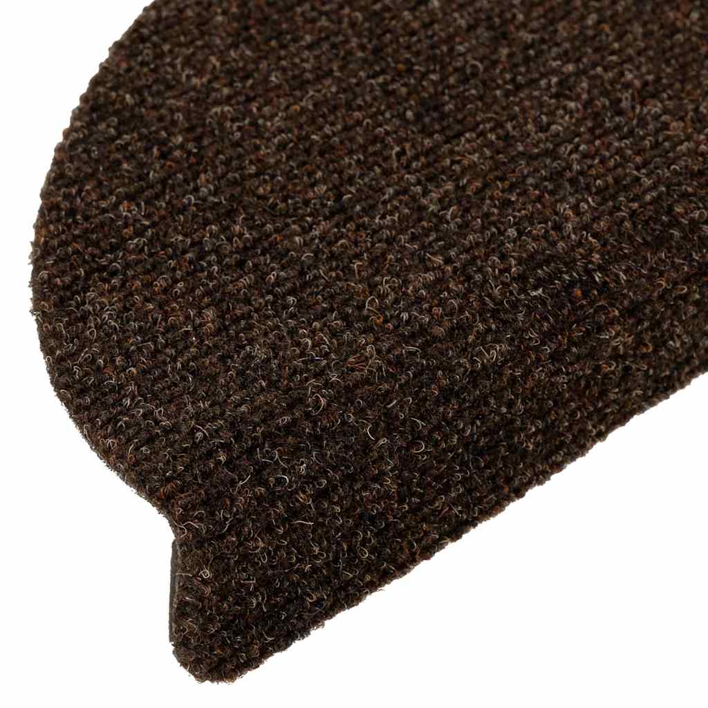 Stufenmatten Selbstklebend 15 Stk. 56x17x3 cm Hellbraun Halbrund
