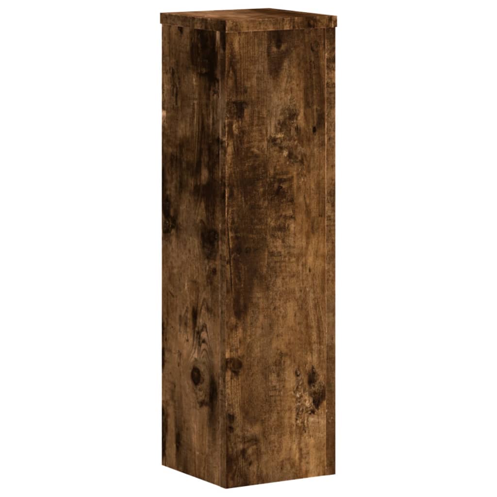 Pflanzenständer 2 Stk. Weiß 33x33x100 cm Holzwerkstoff