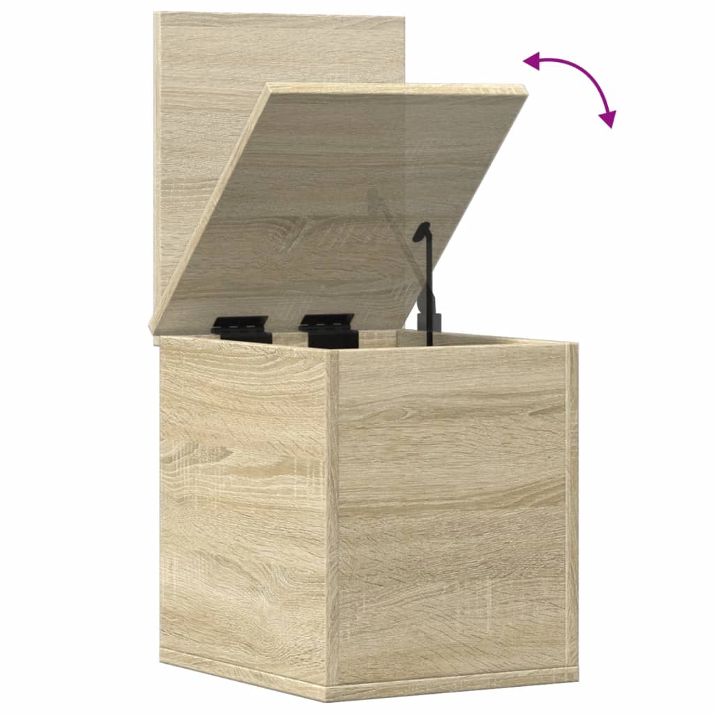 Aufbewahrungstruhe Weiß 84x42x46 cm Holzwerkstoff
