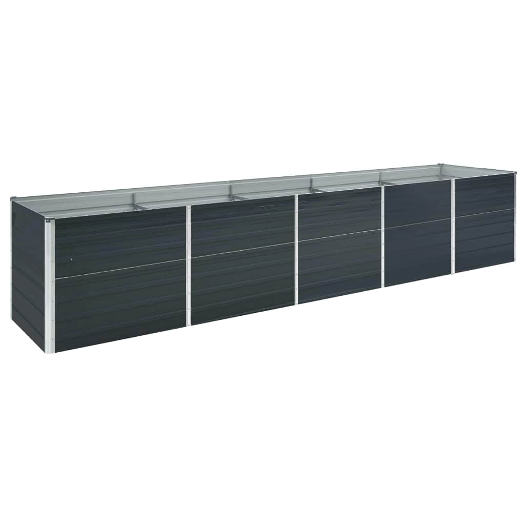 Hochbeet Anthrazit 160 x 80 x 77 cm Verzinkter Stahl