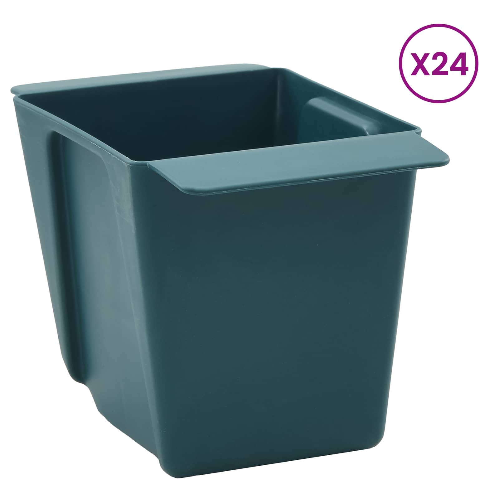 Pflanzkasten für Europaletten 12 Stk. Grau 36x13,5x9,5 cm PP