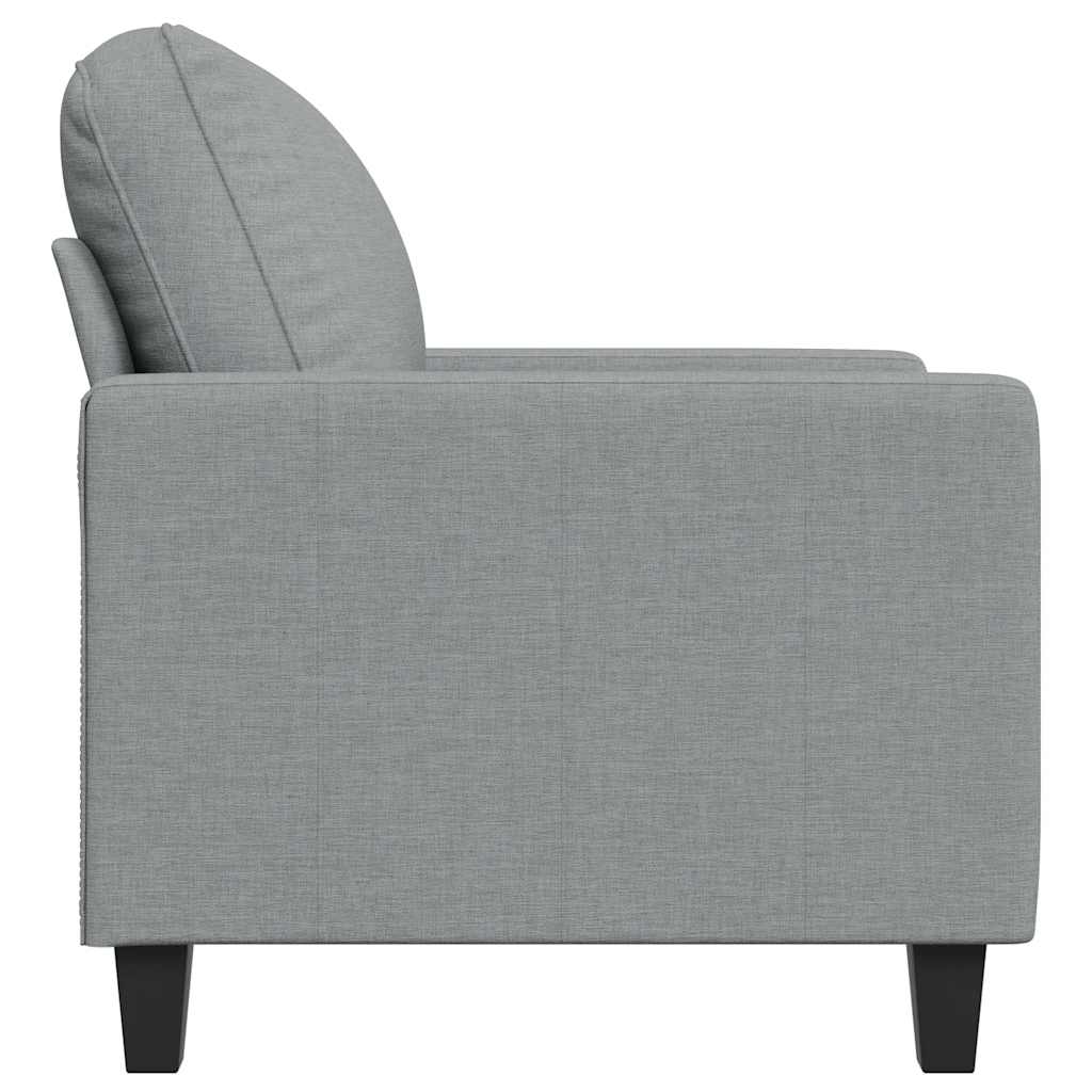 3-Sitzer-Sofa Hellgrau 180 cm Stoff