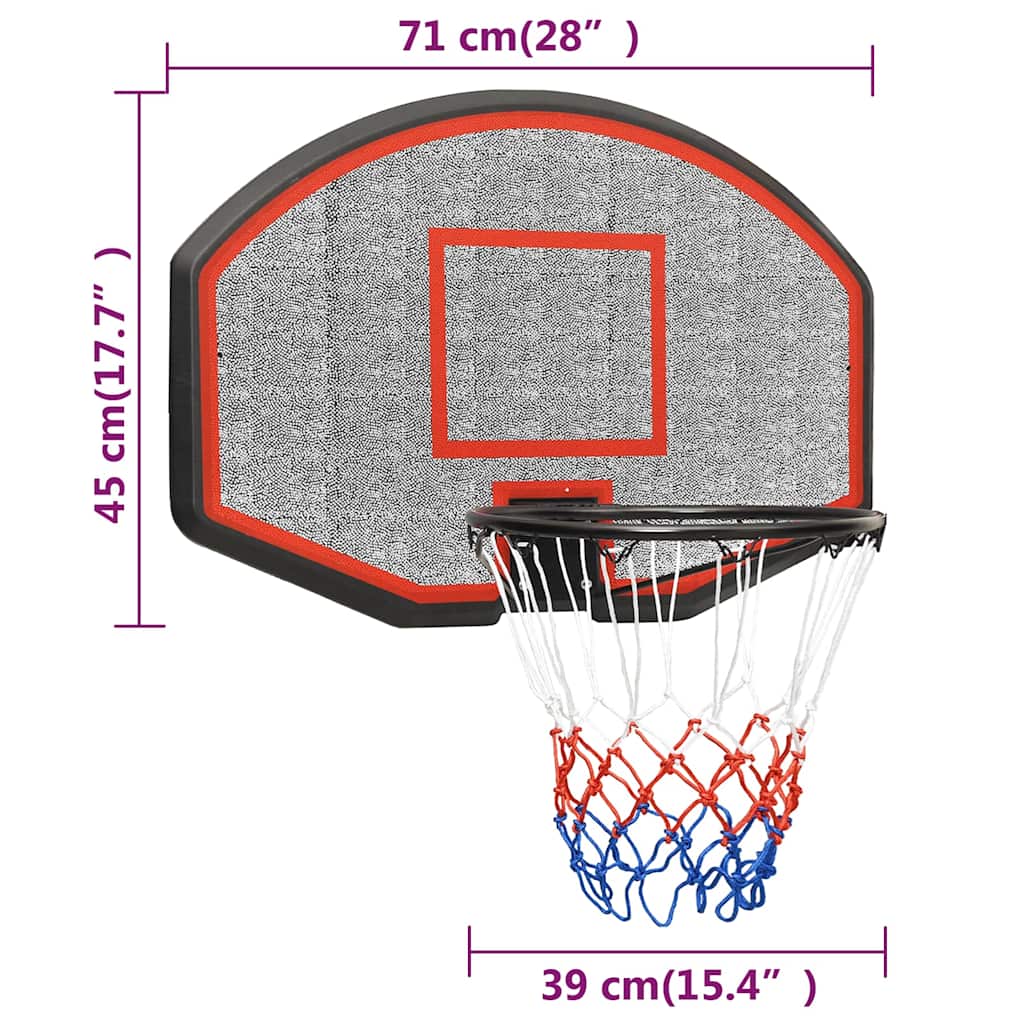 Basketballkorb Weiß 109x71x3 cm Polyethylen