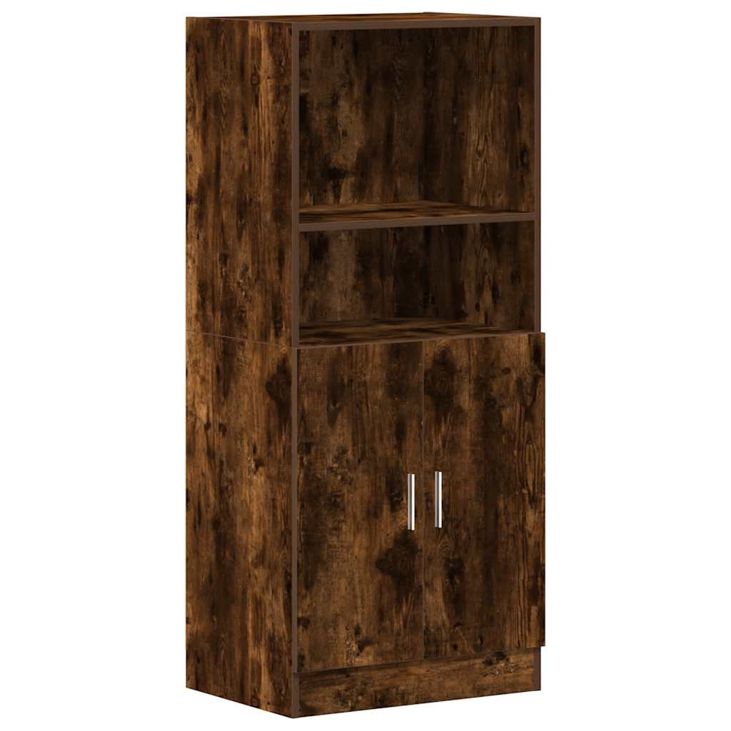 2-tlg. Küchenschrank-Set Weiß Holzwerkstoff