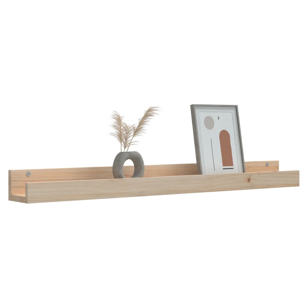 Wandregale 2 Stk. 50x12x9 cm Massivholz Kiefer