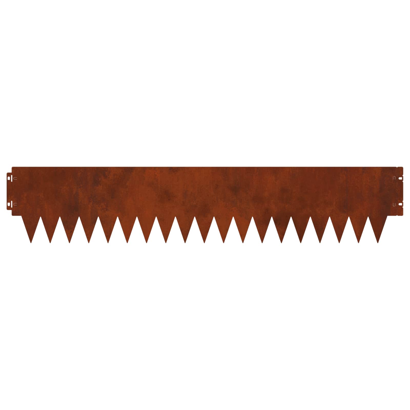 Raseneinfassung 10 pcs Länge Höhe 103 x 15 cm Stahl Schwarz