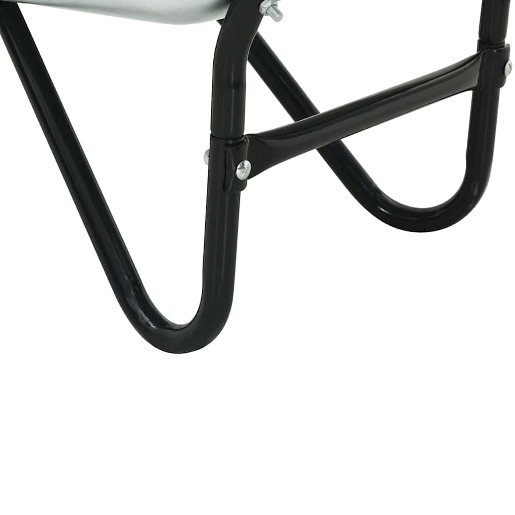 Schubkarre Silber und Schwarz 137 x 60 x 65,5 cm Stahl
