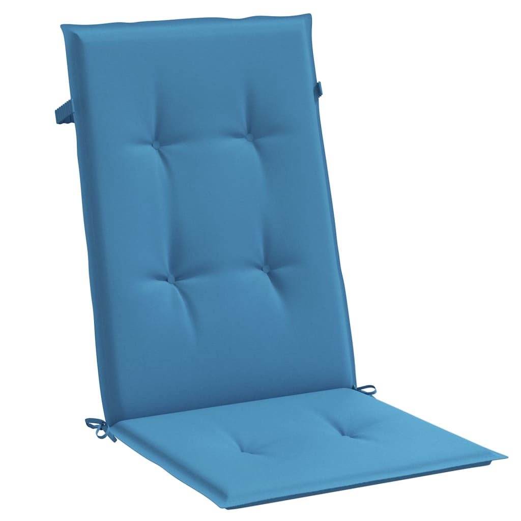 Hochlehner-Auflagen 2 Stk. Melange Anthrazit 120x50x7cm Stoff