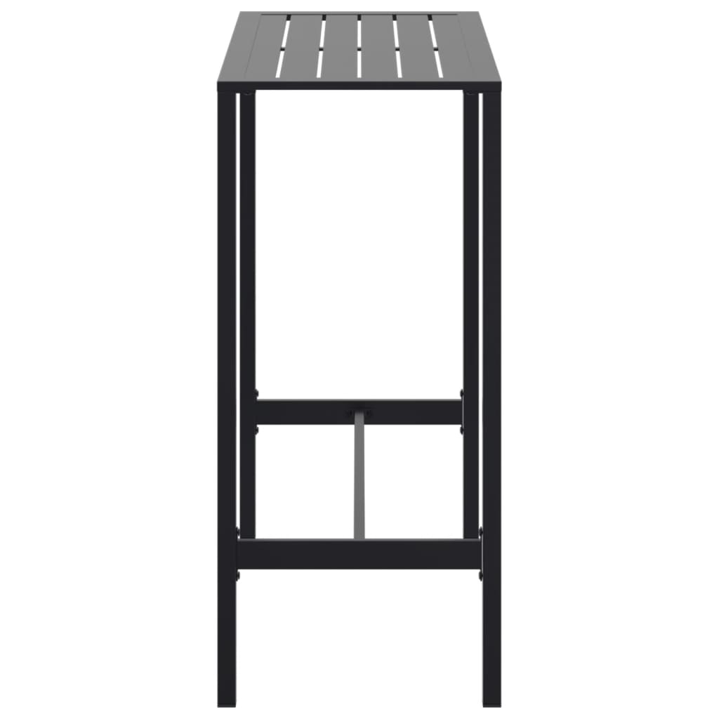 Bartisch Schwarz 50x50x110 cm Pulverbeschichteter Stahl