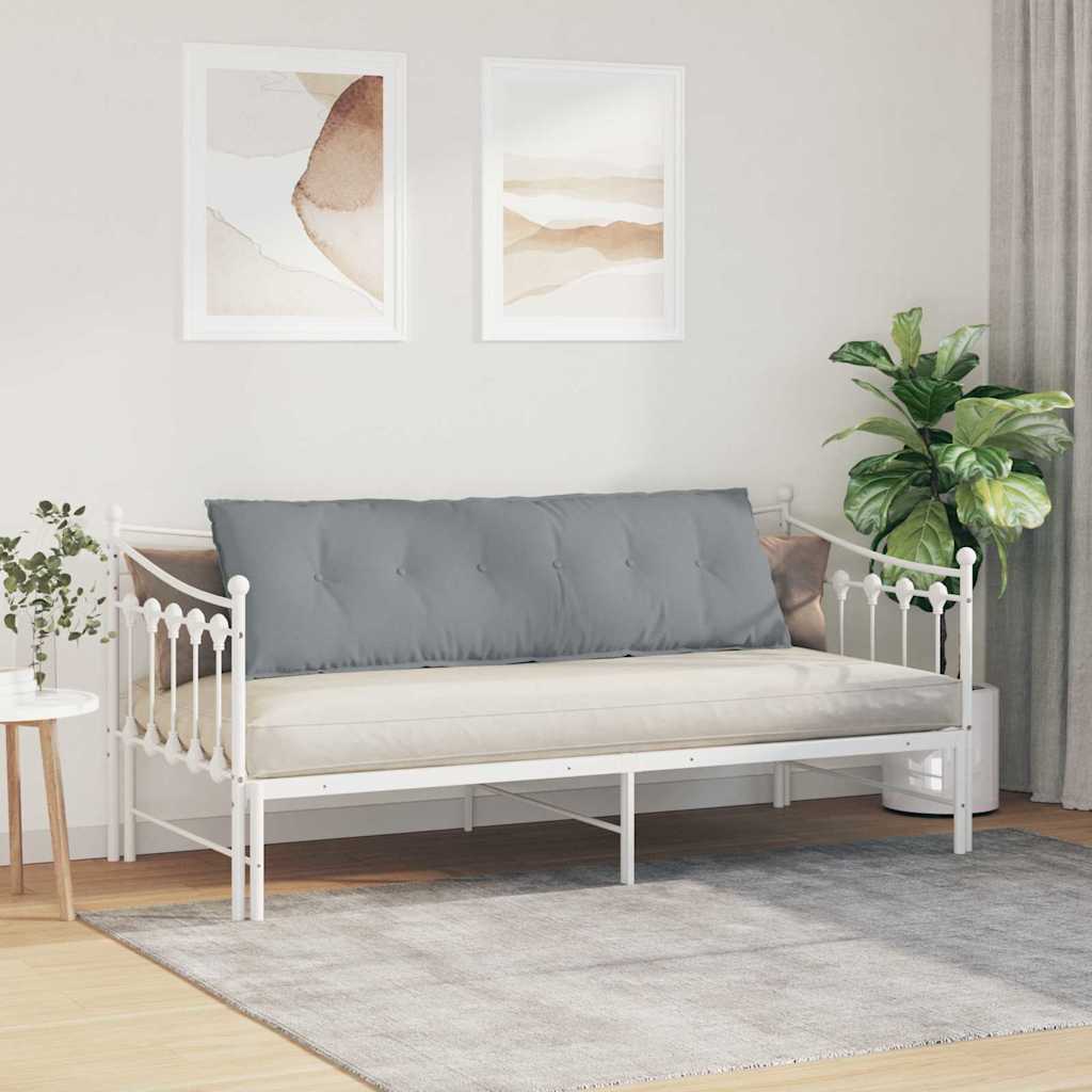 Rückenkissen Hellgrau 50 x 19 x 45 cm Stoff
