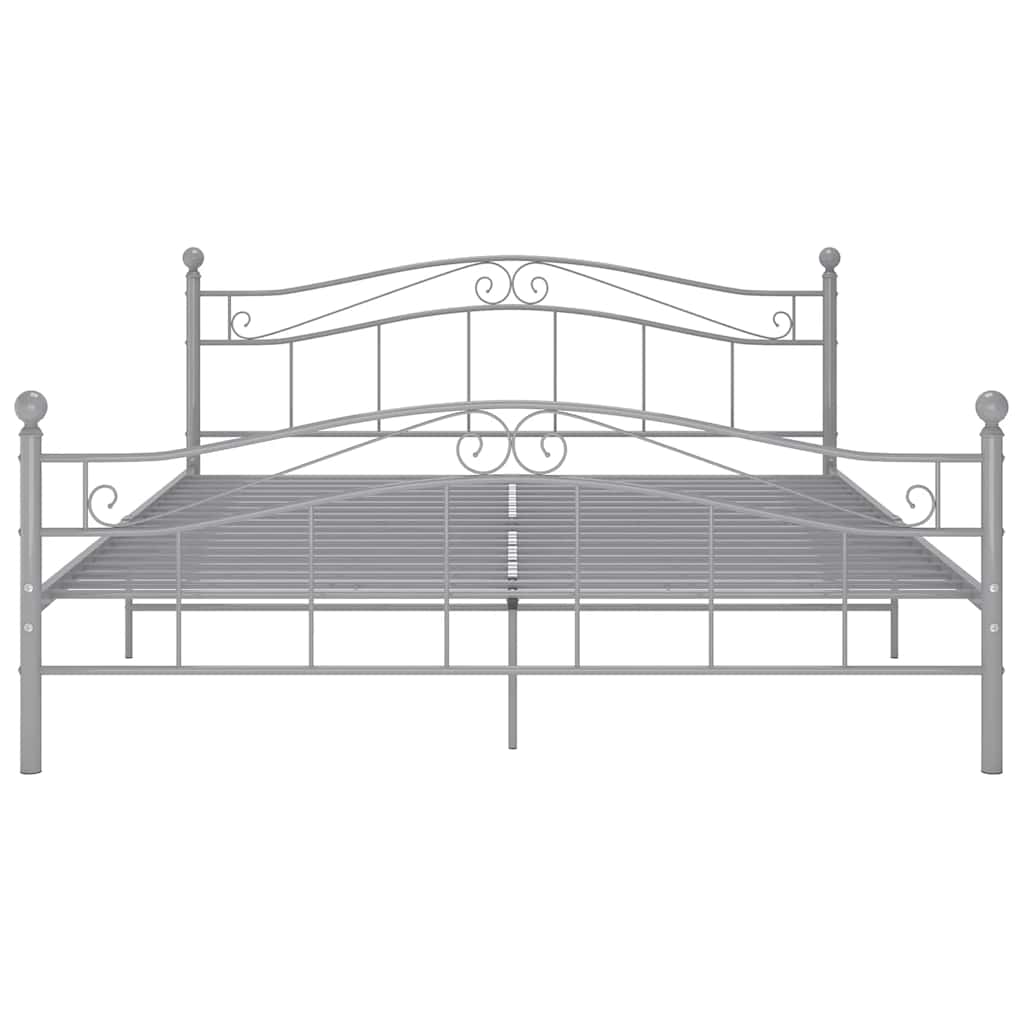 Bett Weiß Metall 120x200 cm