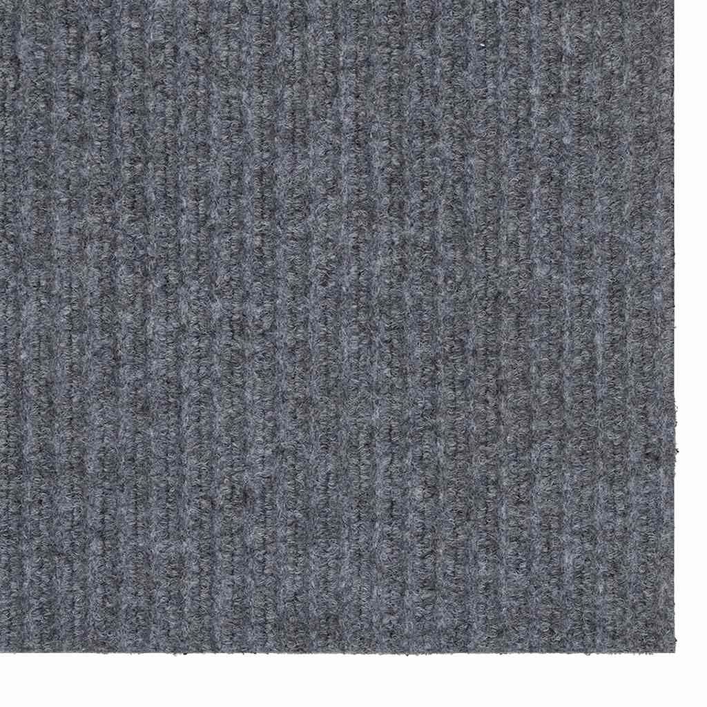 Teppichläufer Grau 80 x 150 cm Stoff