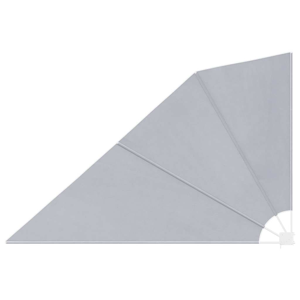 Faltbarer Balkonfächer Grau 210×210 cm