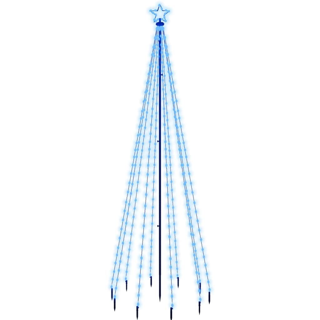 LED-Weihnachtsbaum mit Erdnägeln Mehrfarbig 310 LEDs 300 cm