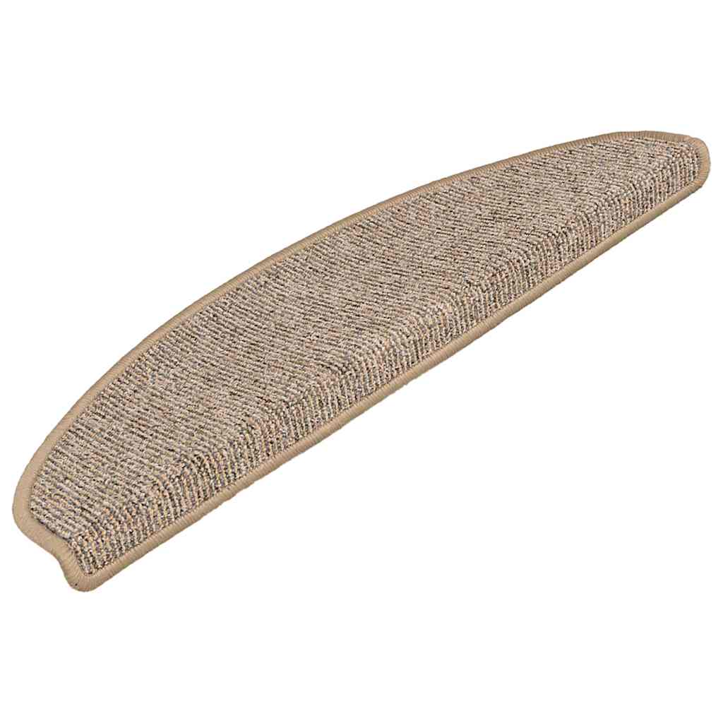 Stufenmatten 15 Stk. 56x17x3 cm Grau Halbrund