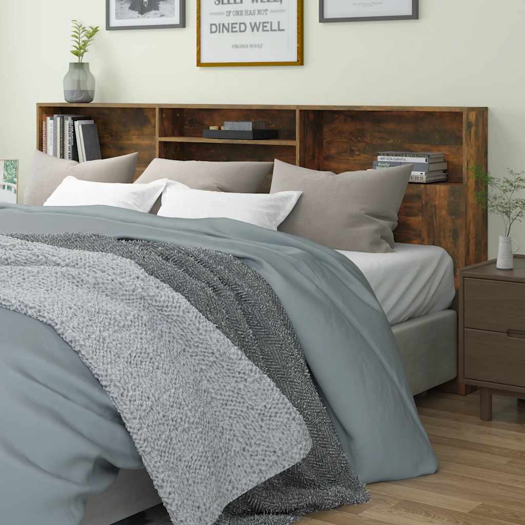 Bett-Kopfteil mit Ablagen Weiß 100x19x103,5 cm