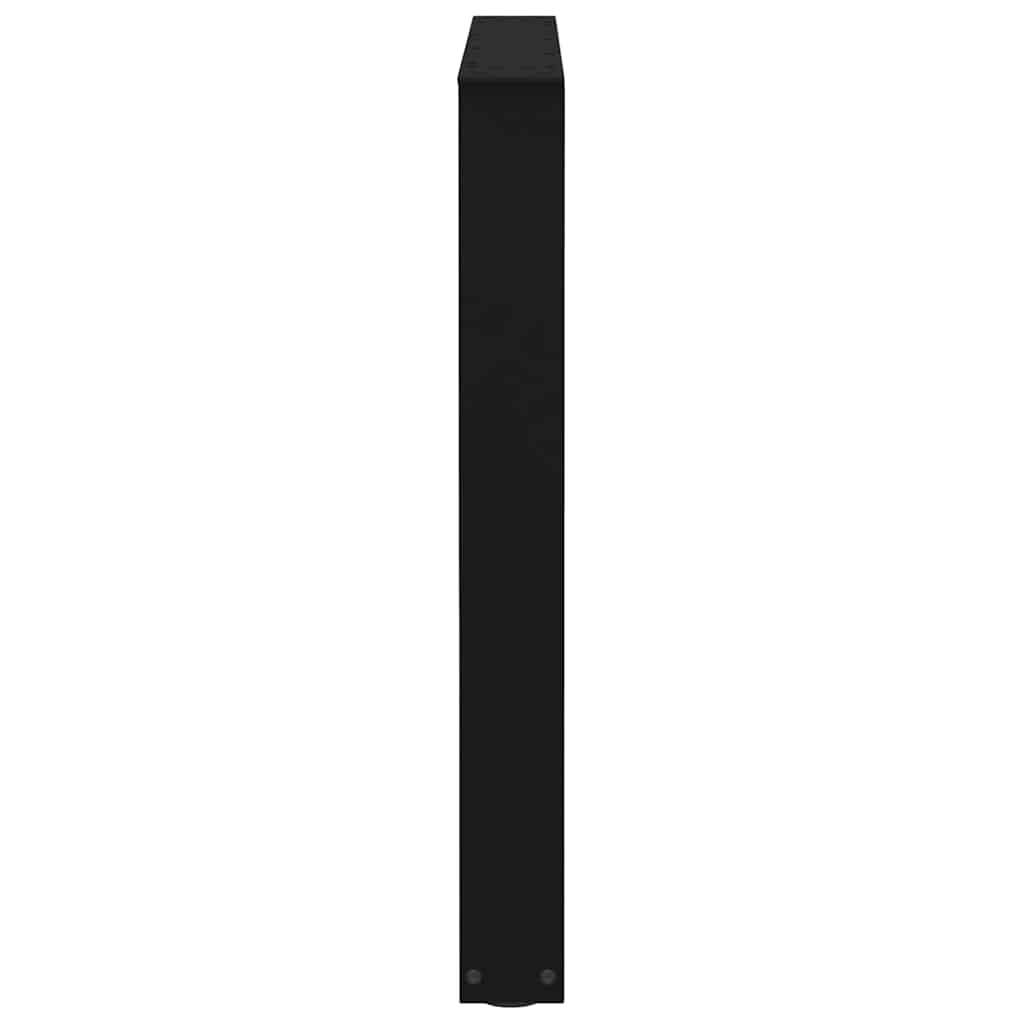Couchtischbeine V-Form 2 Stück Schwarz 30x(30-31,3) cm Stahl