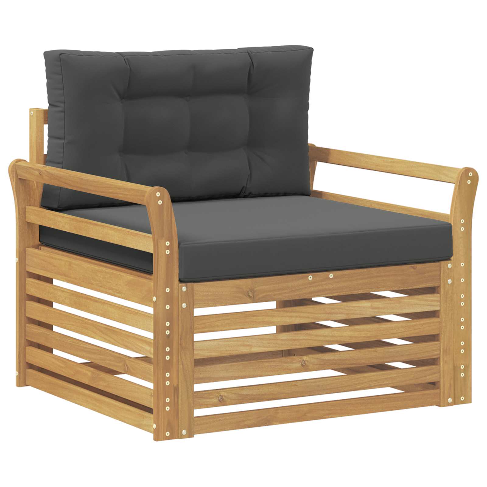 2 Stück Outdoor-Sofa Natur