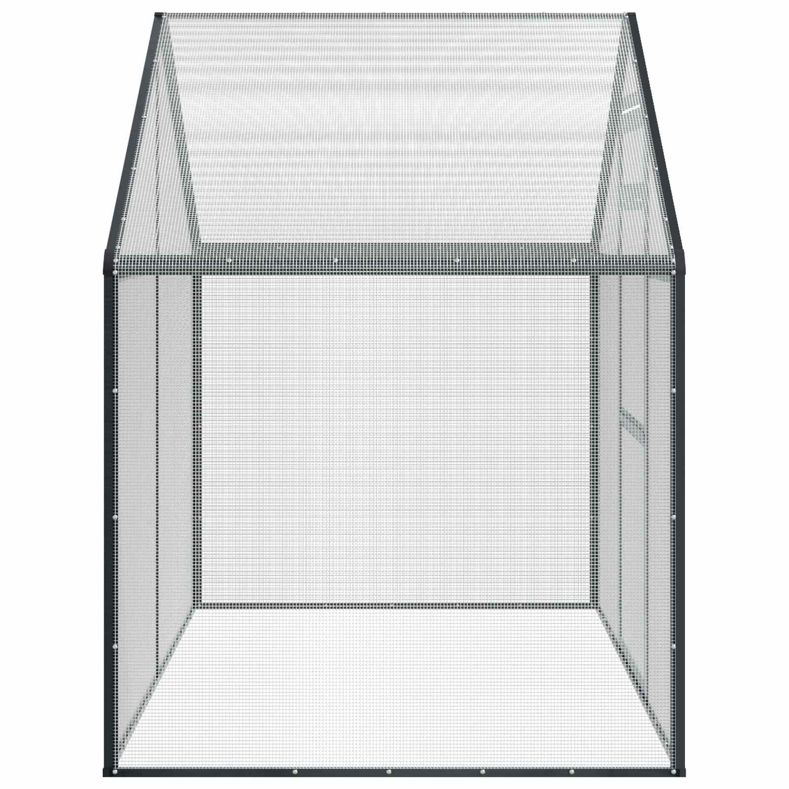 Vogelkäfig Silber 181,5 x 110,5 x 173,5 cm