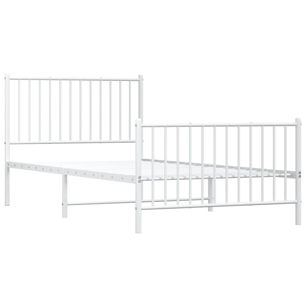 Bettgestell Metall Schwarz 75x190 cm