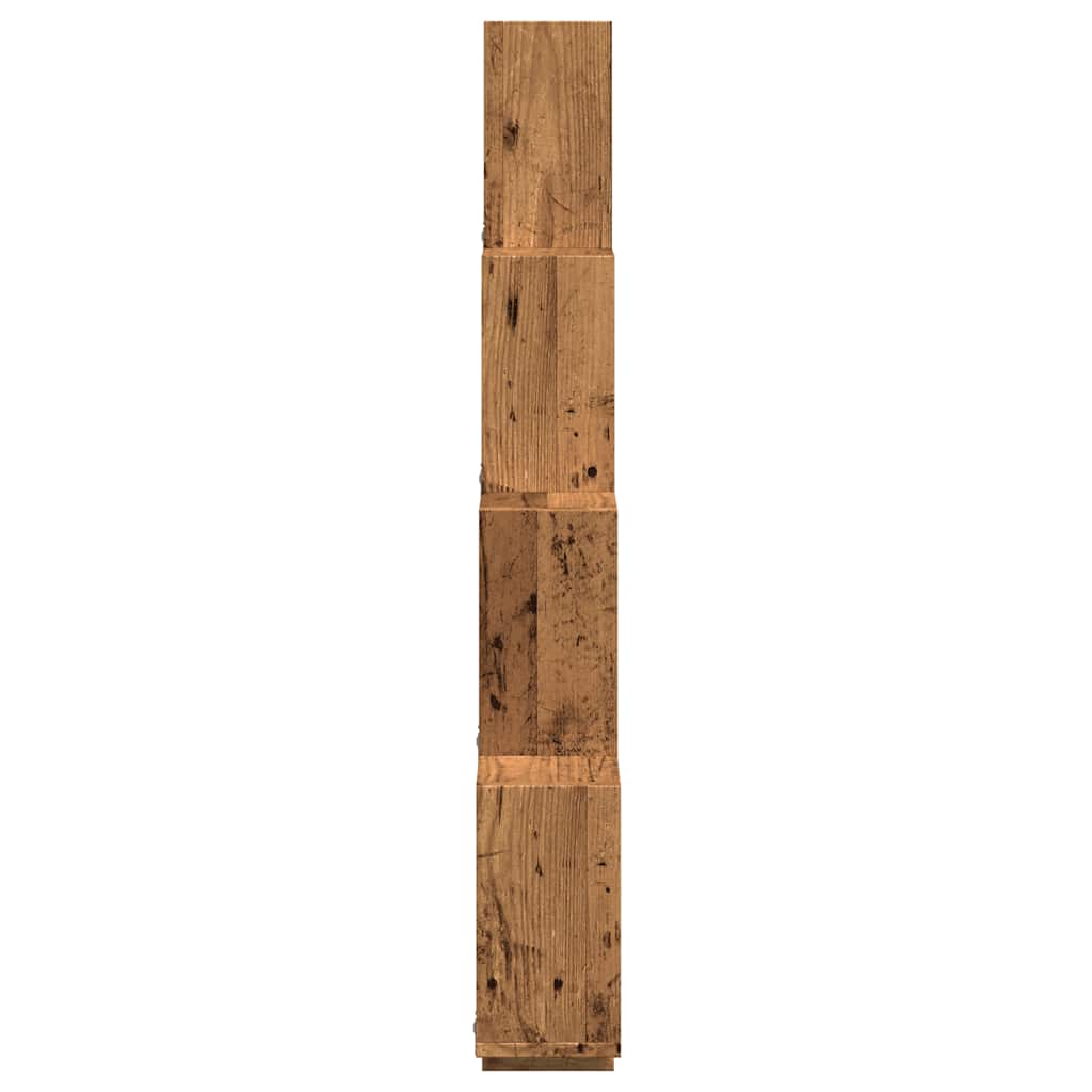Würfelregal Weiß 90x15x119 cm Holzwerkstoff